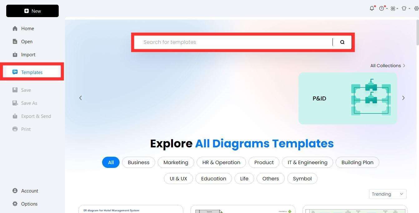 find new templates to start with 