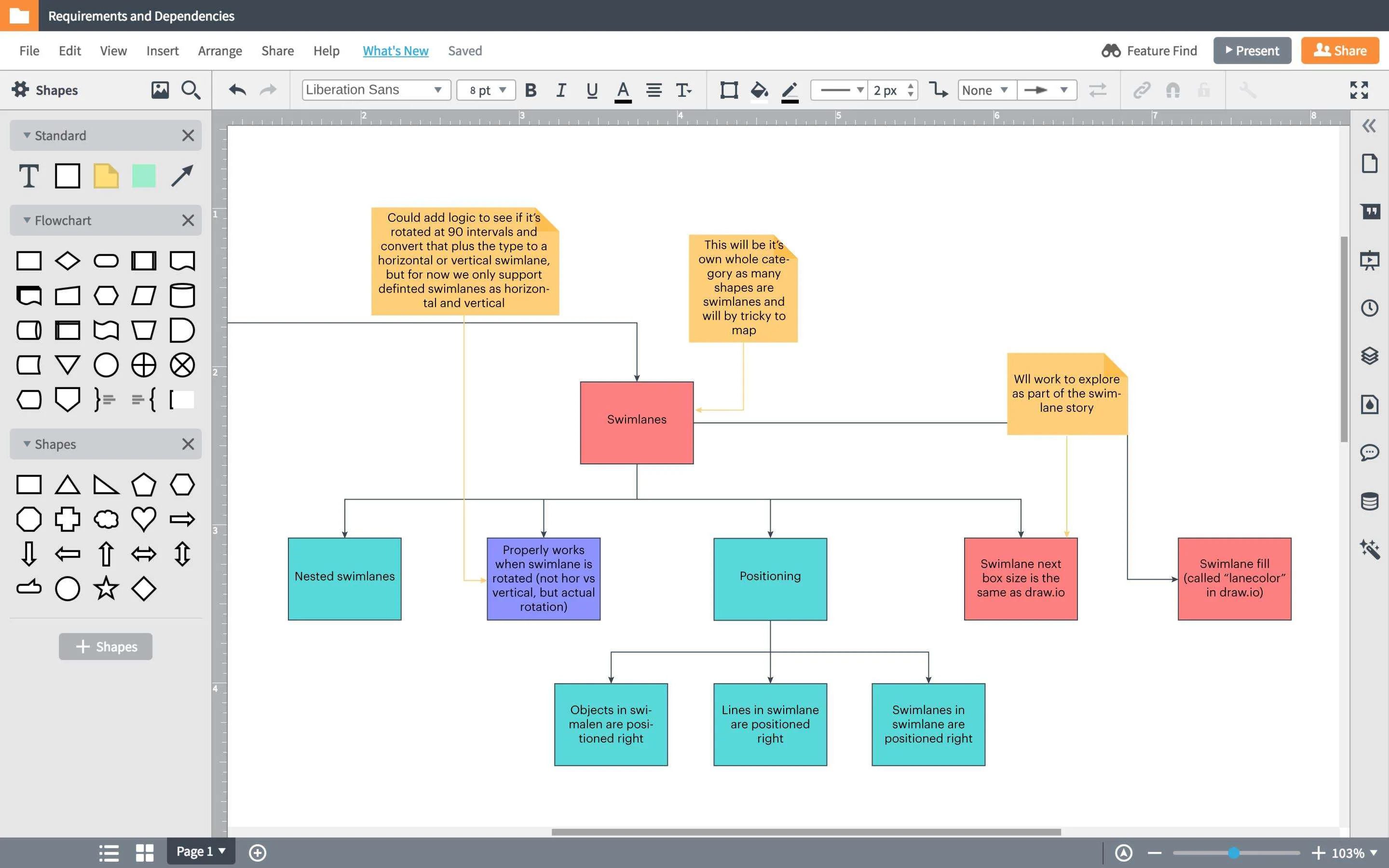 lucidchart user interface