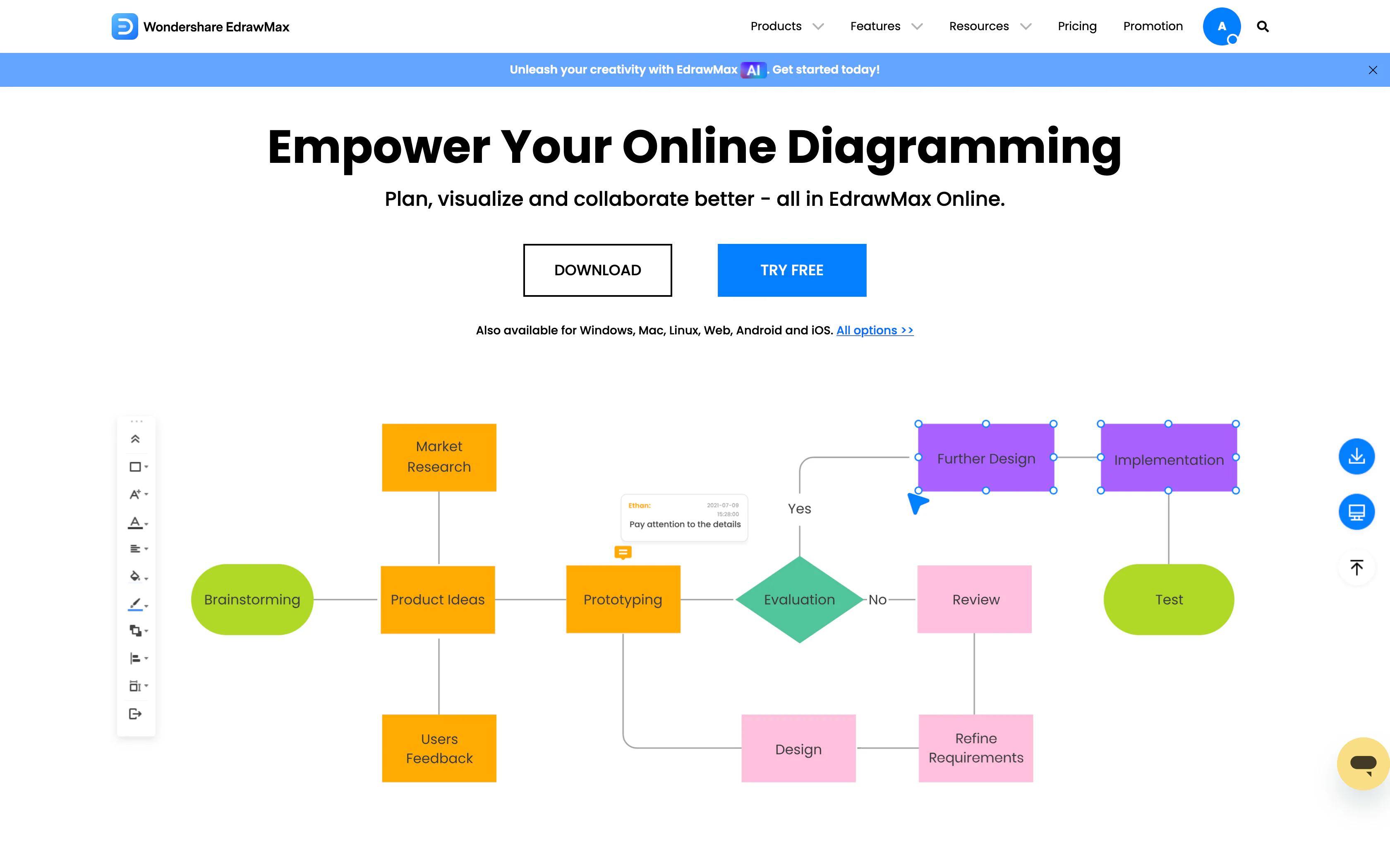 Strumento di riepilogo edrawmax ai