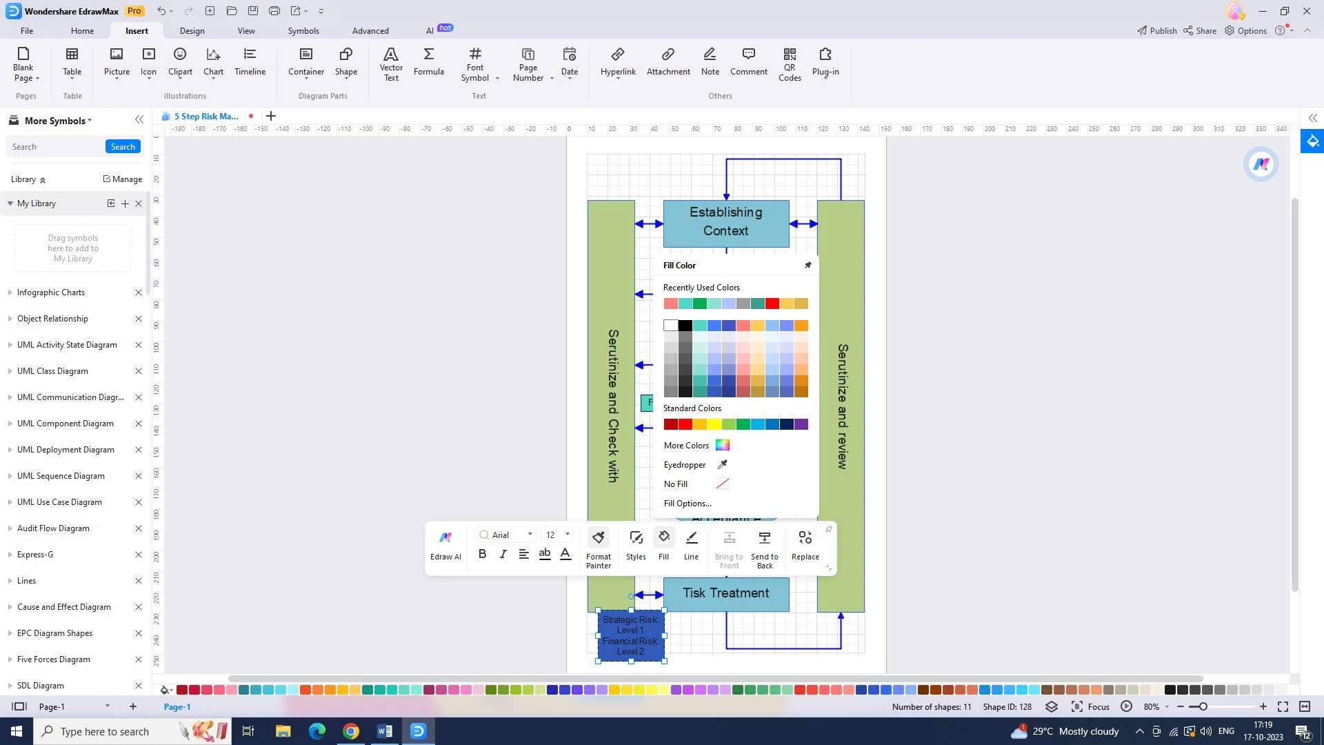 adding labels the chart