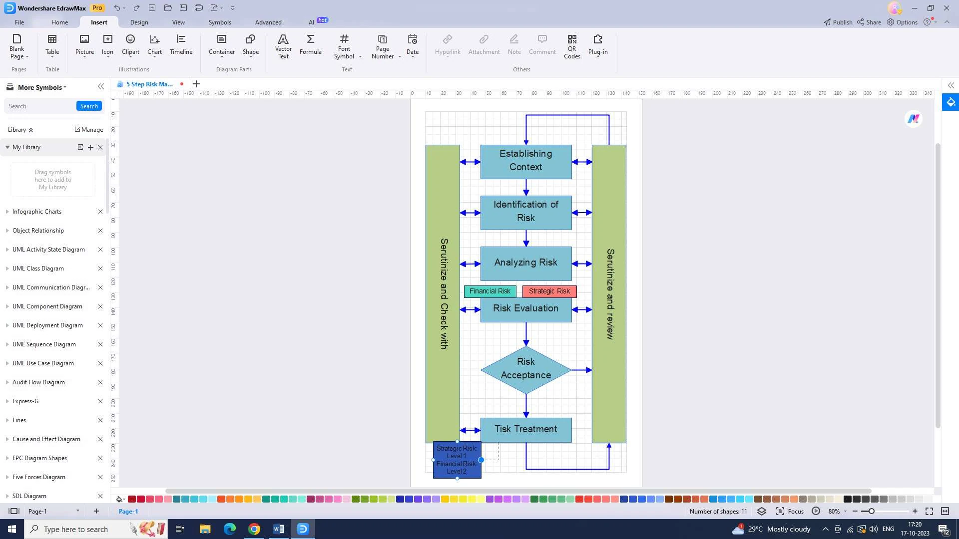 connecting lines to the chart