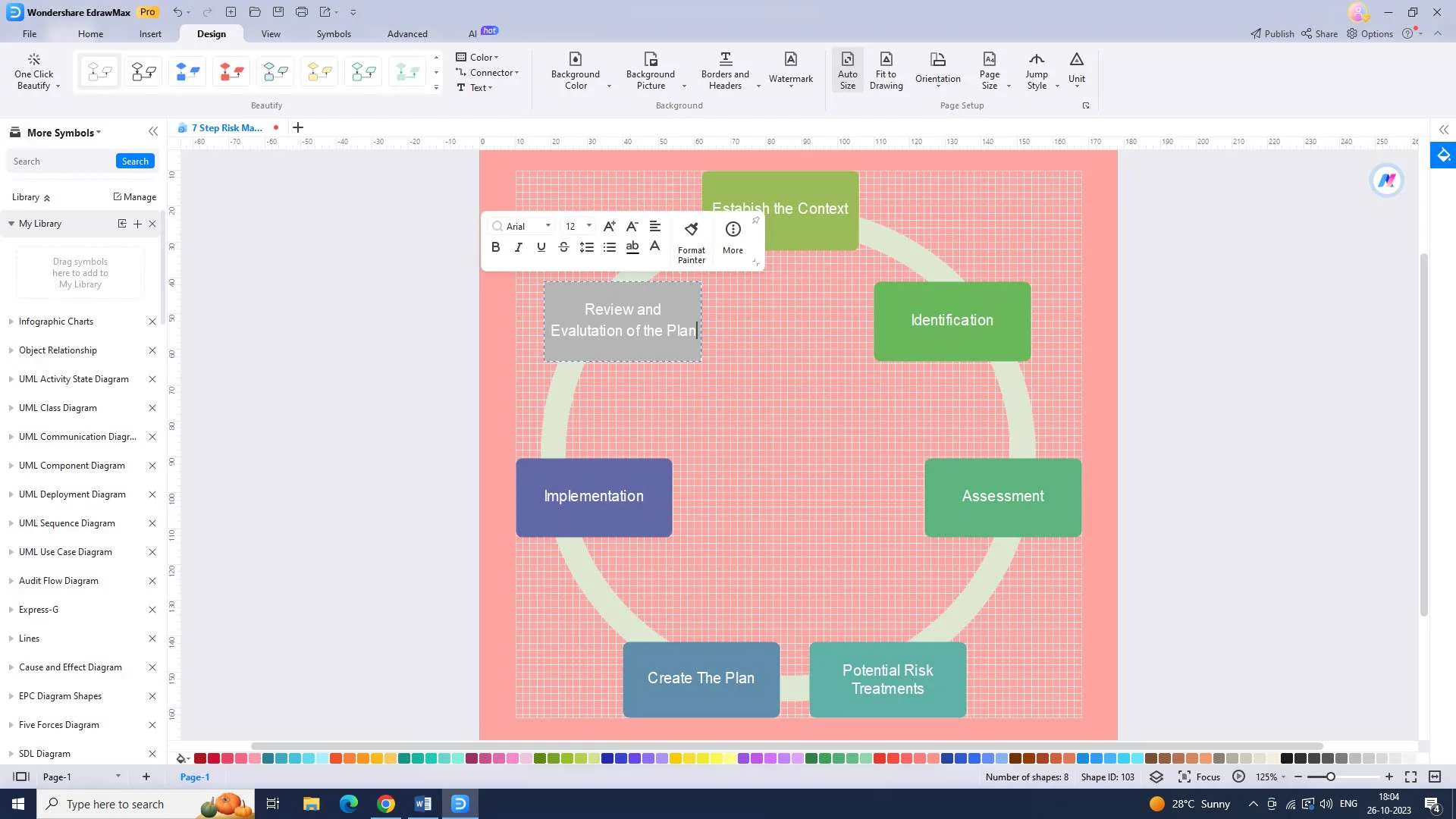 adding text into the chart