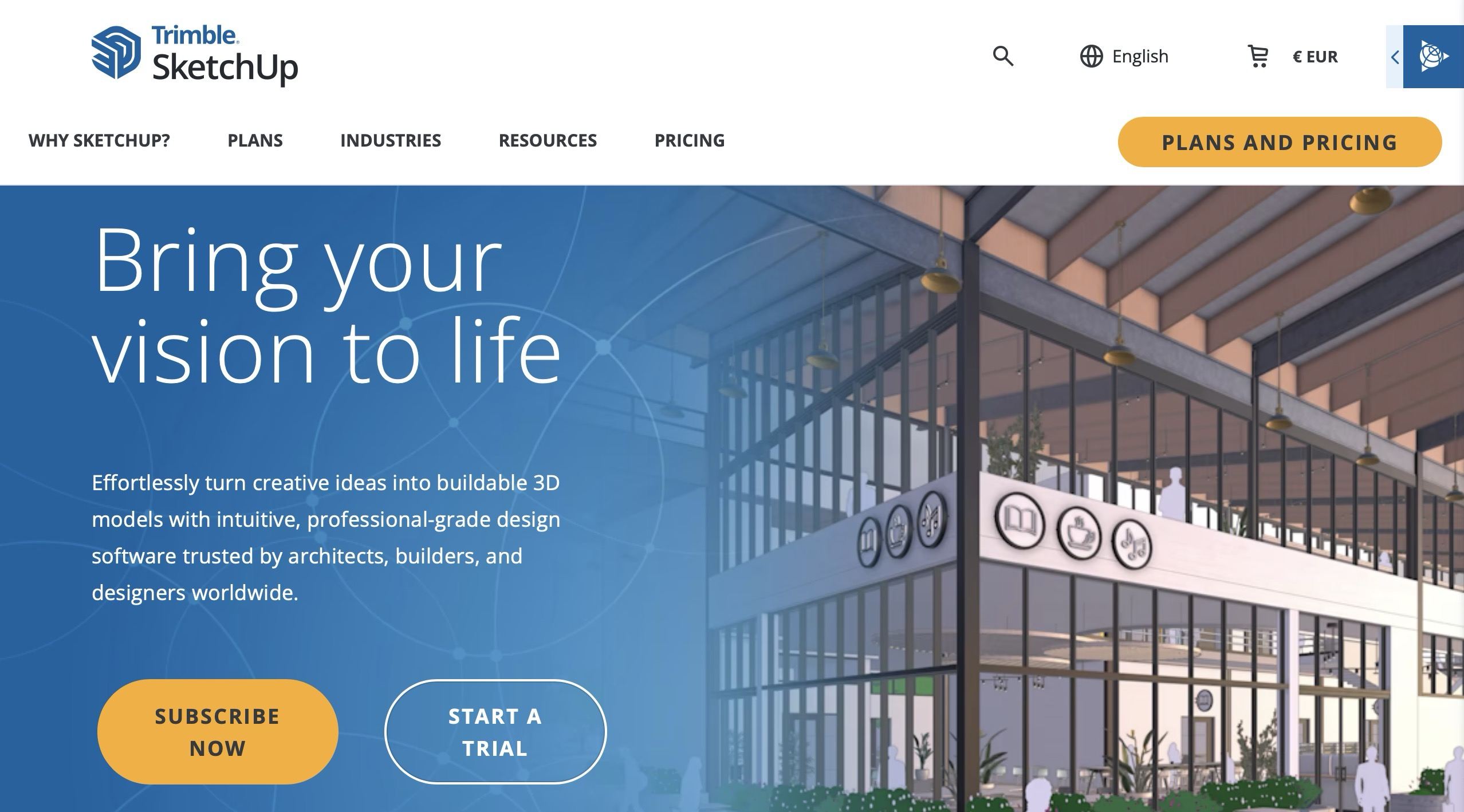 SketchUp-Homepage interface