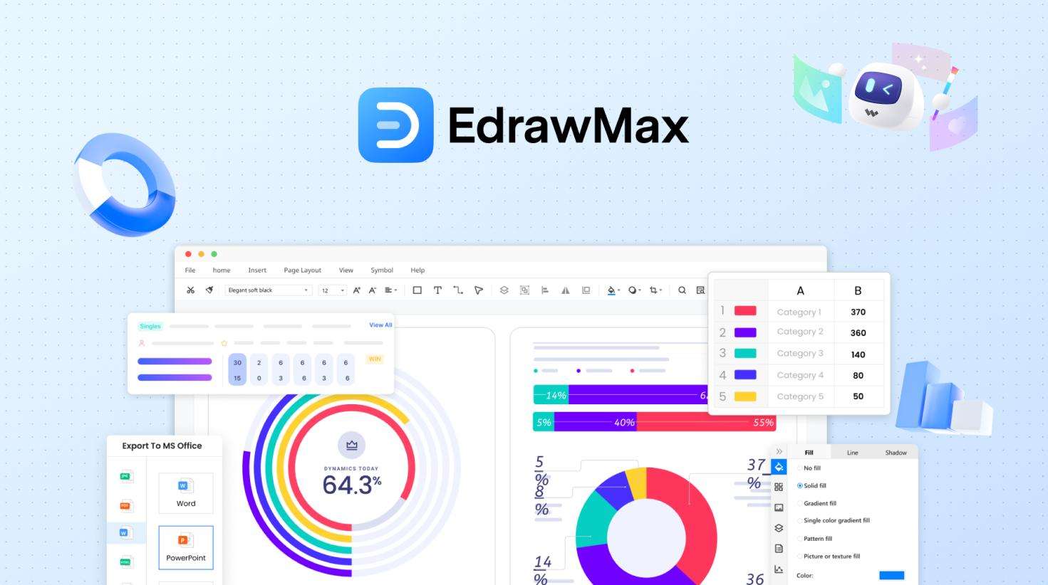 homepage of edrawmax