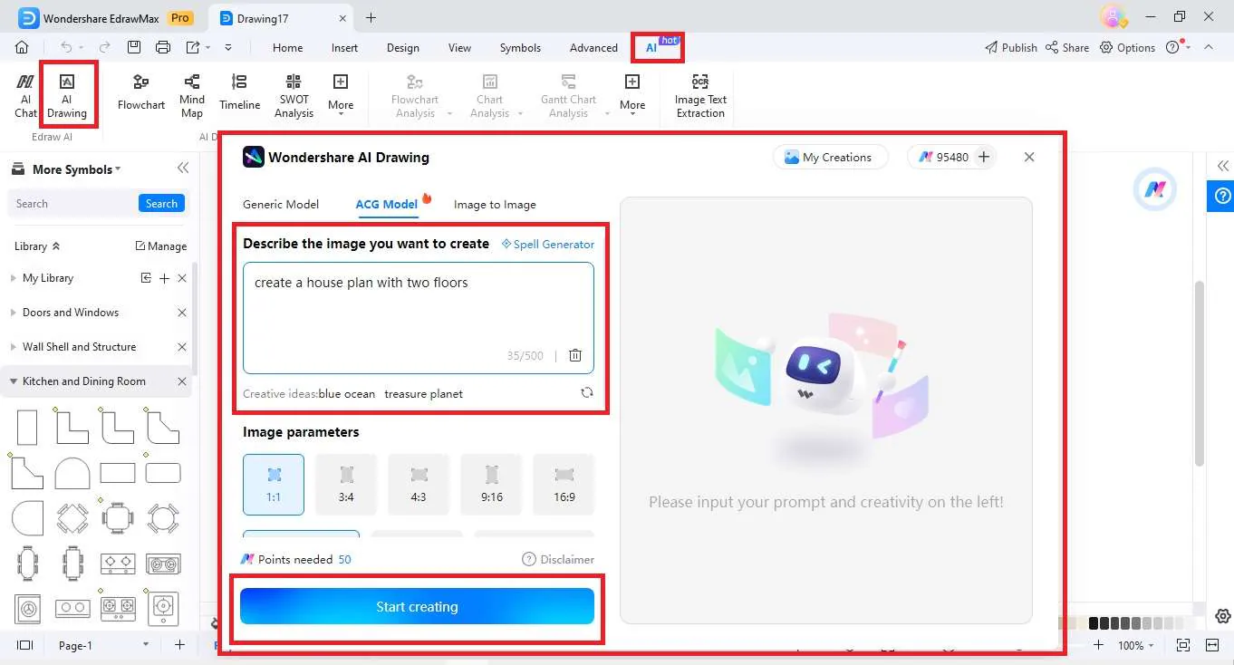 edrawmax ai en acción