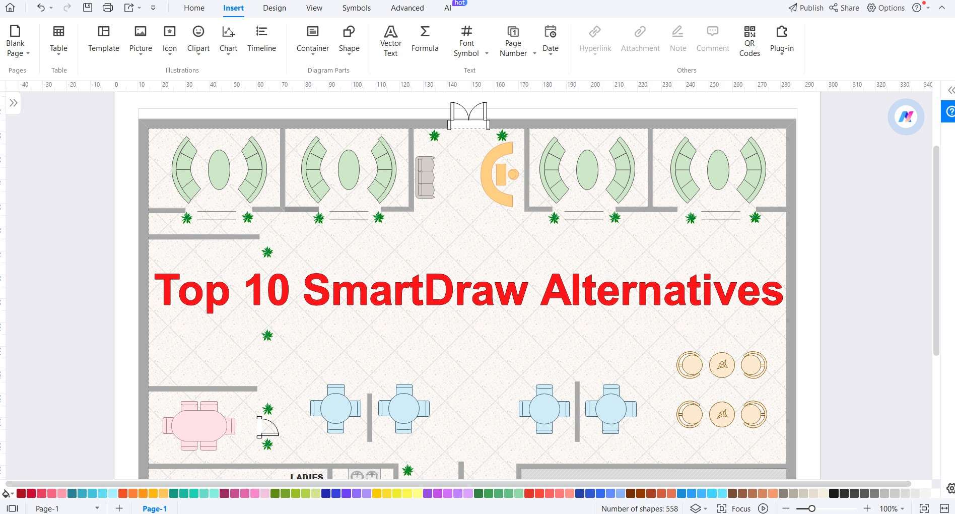 best smartdraw free alternatives