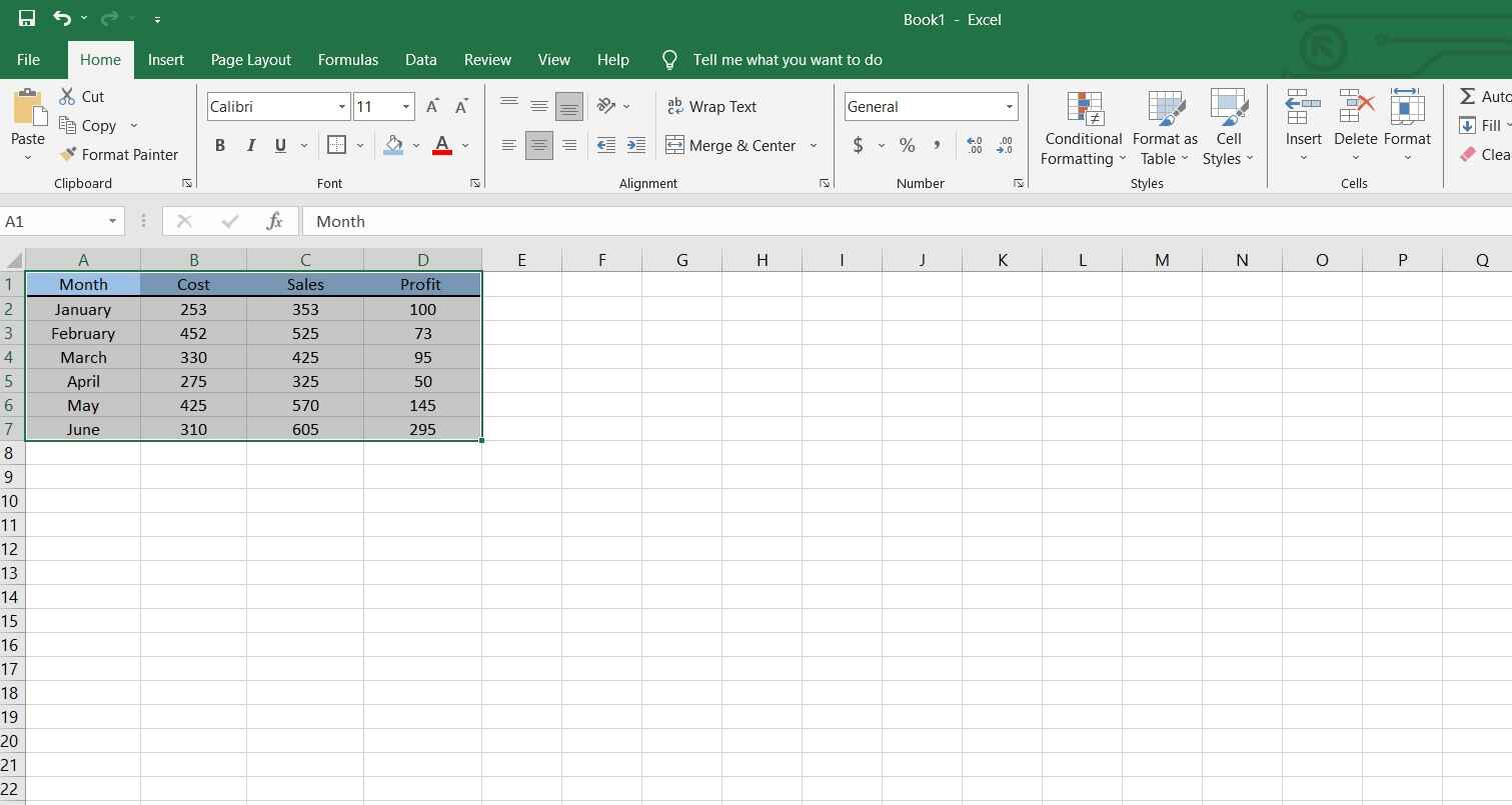 enter data values in excel spreadsheet