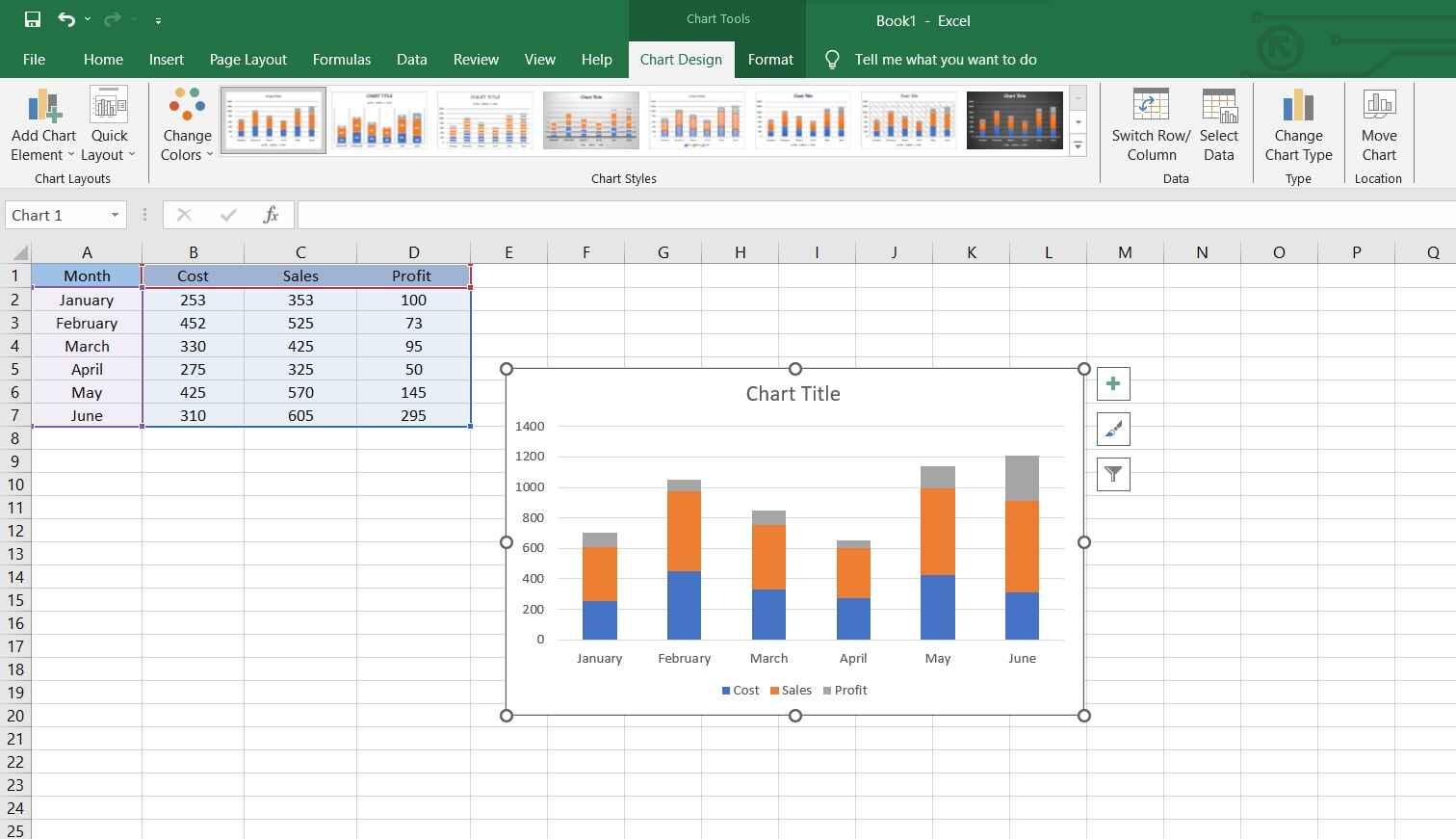 How to Create a Stacked Bar Chart in Excel With 3 Variables