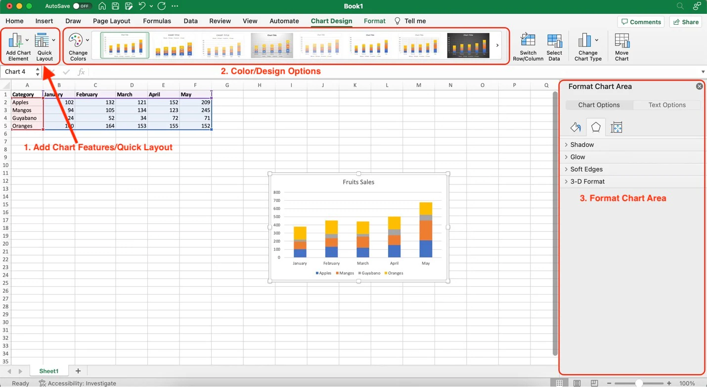 bar chart customization options