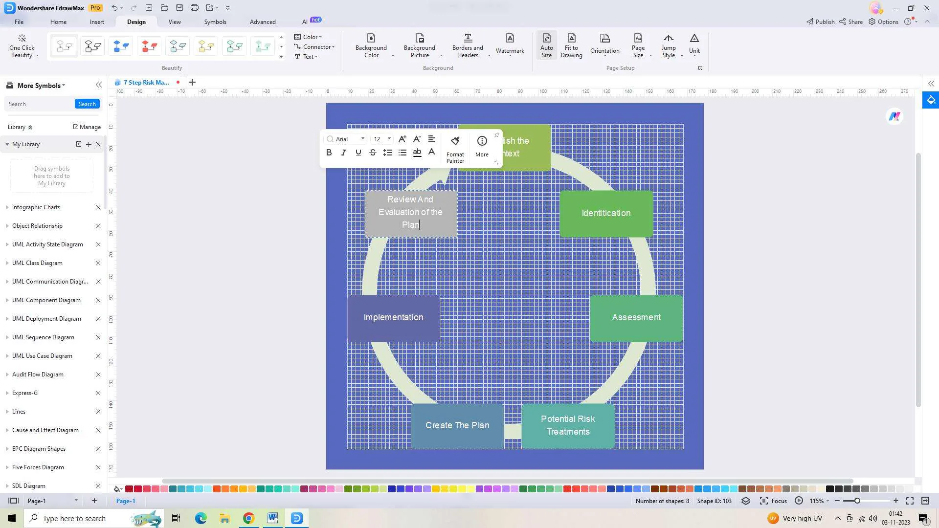 adding text into the chart