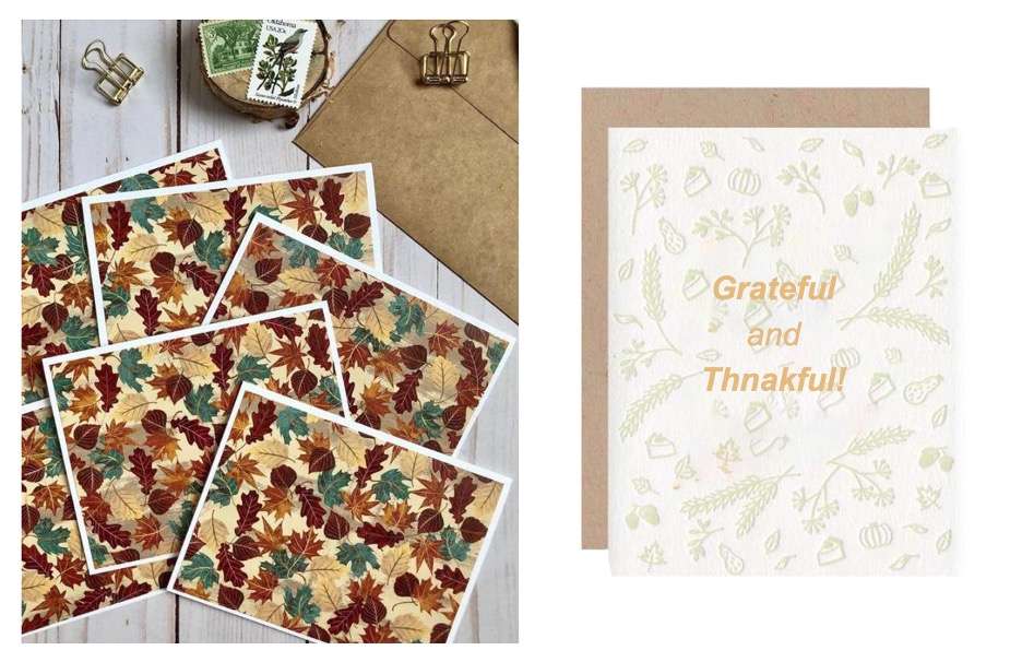 two-fold thanksgiving greeting card