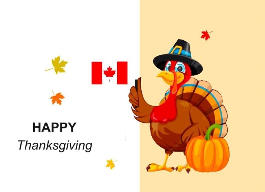 canadian turkey thanksgiving card