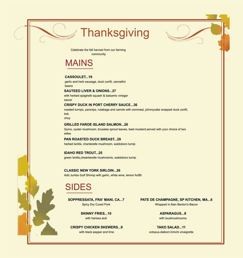 Thanksgiving Made Easy: Top 5 Free Menu Templates for Your Celebration