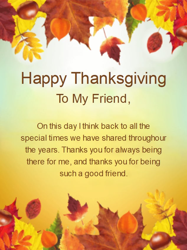 thanksgiving quote for friends