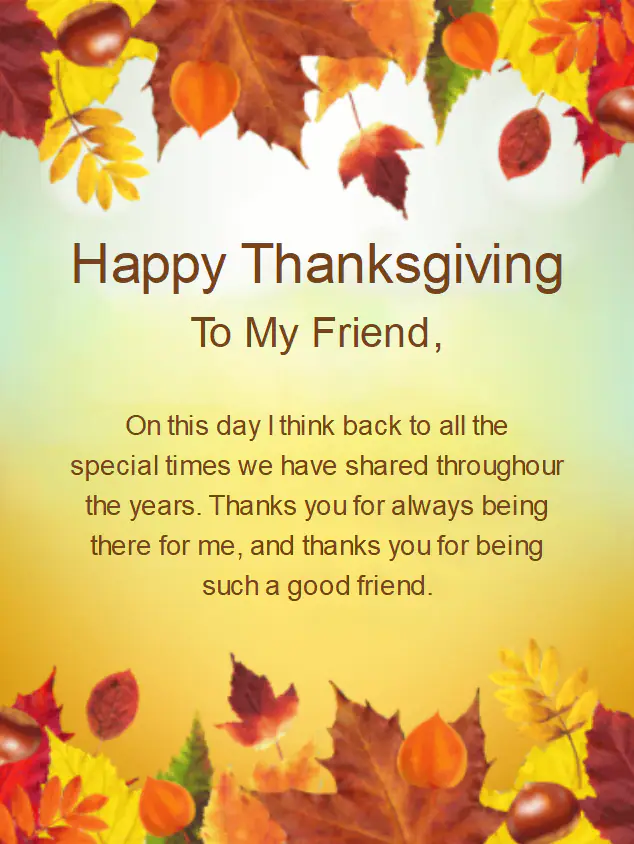 thanksgiving quote for friends