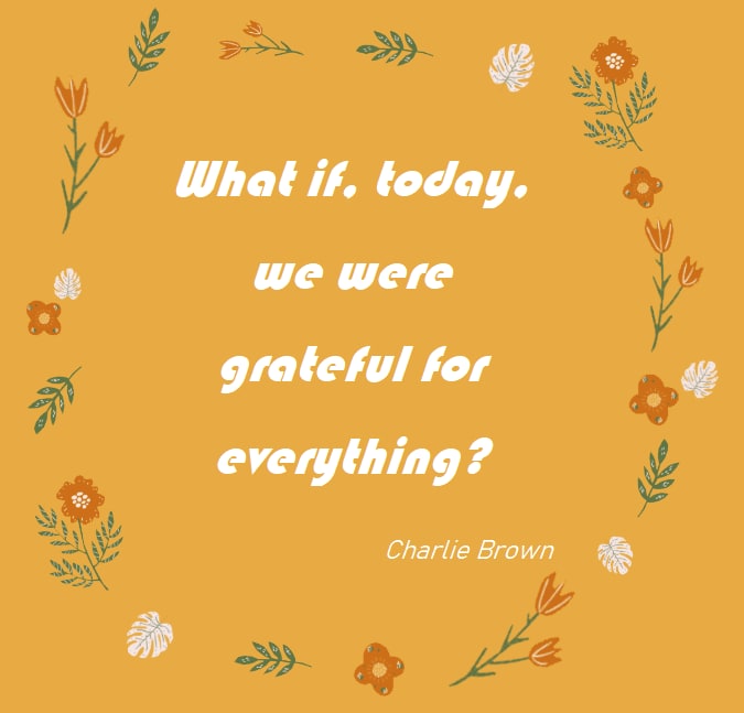 thanksgiving quote by charlie brown