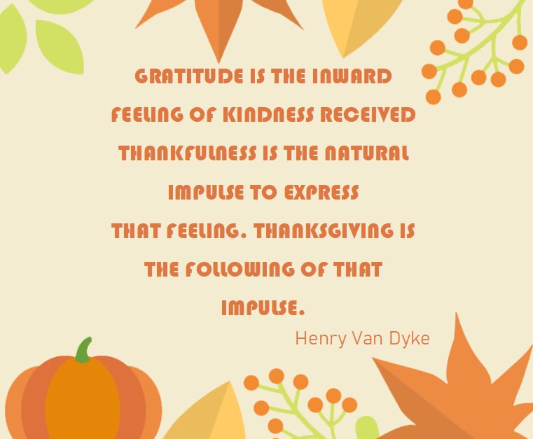 gratitude thanksgiving quote