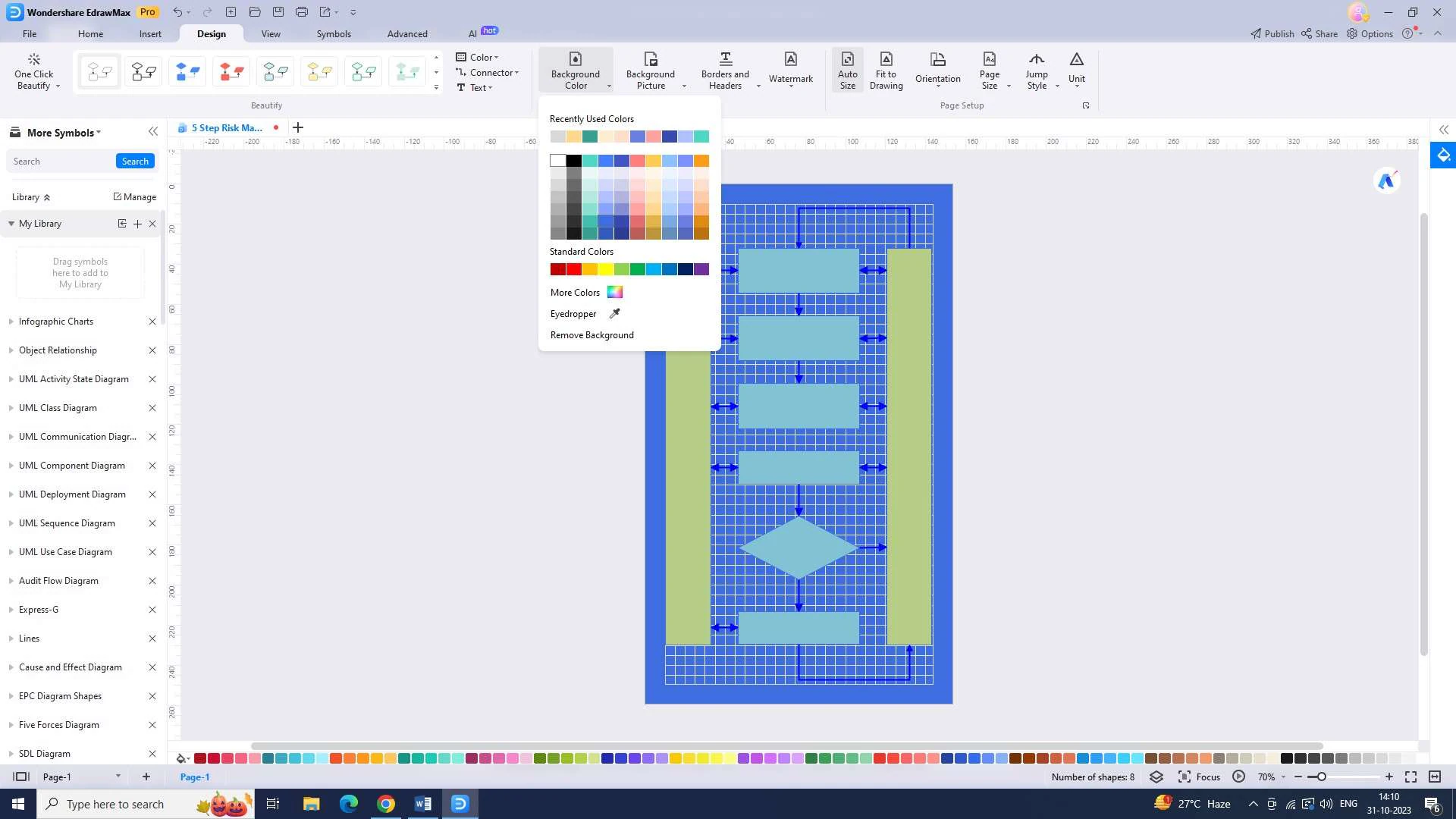 customizing the template