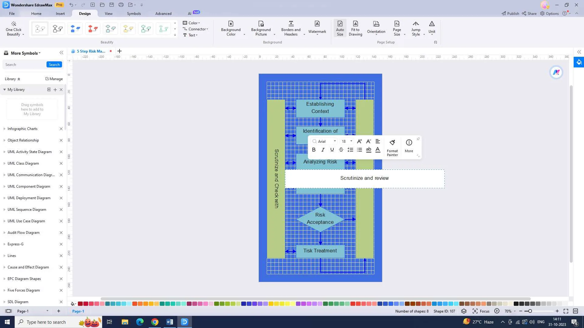 adding text to the chart