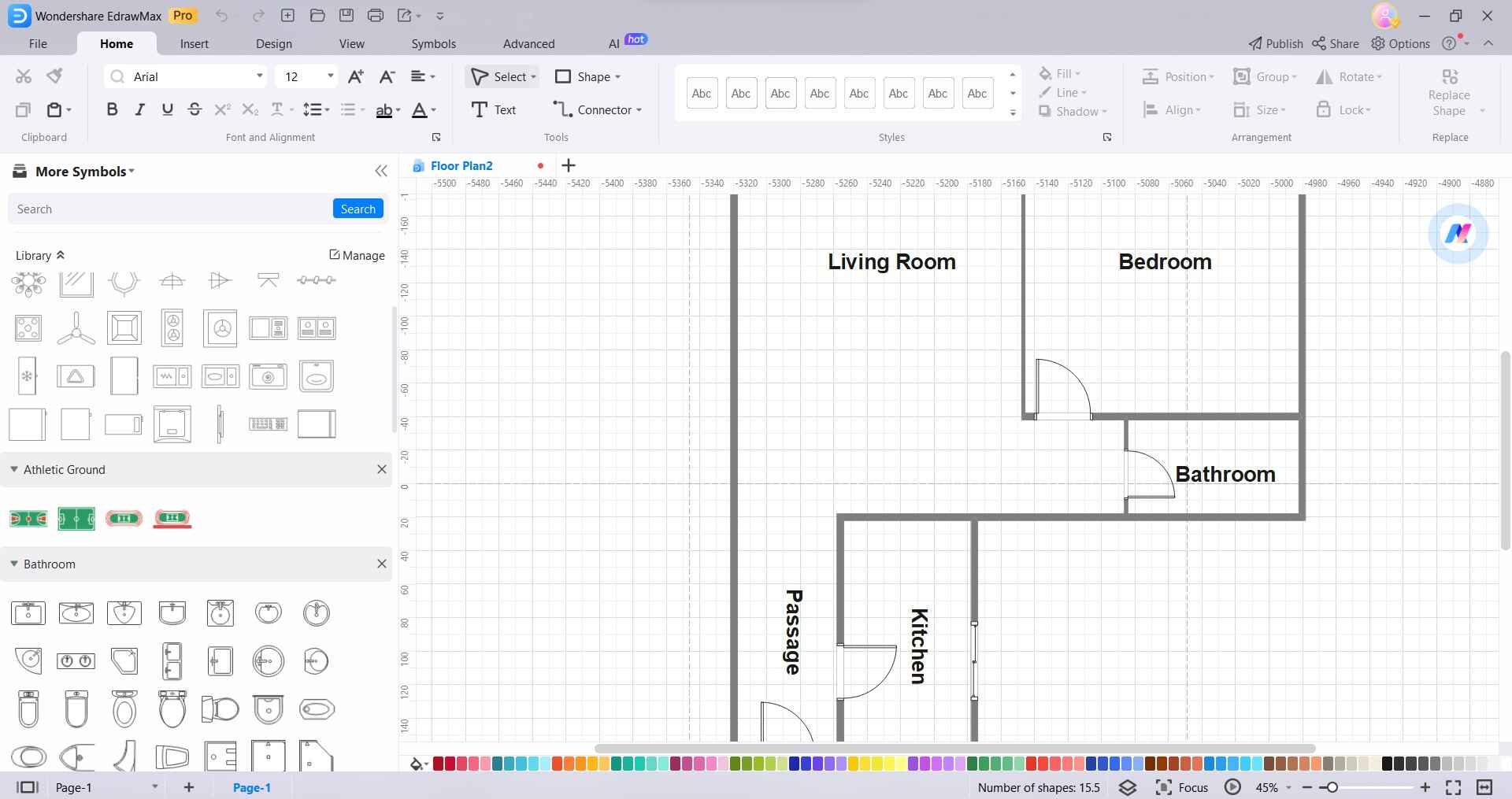 add shapes and connectors