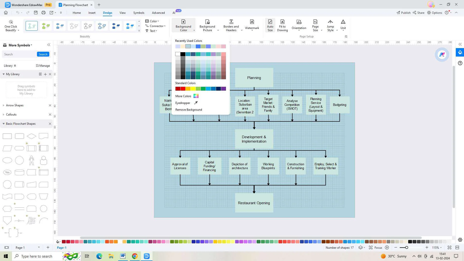 customizing the template