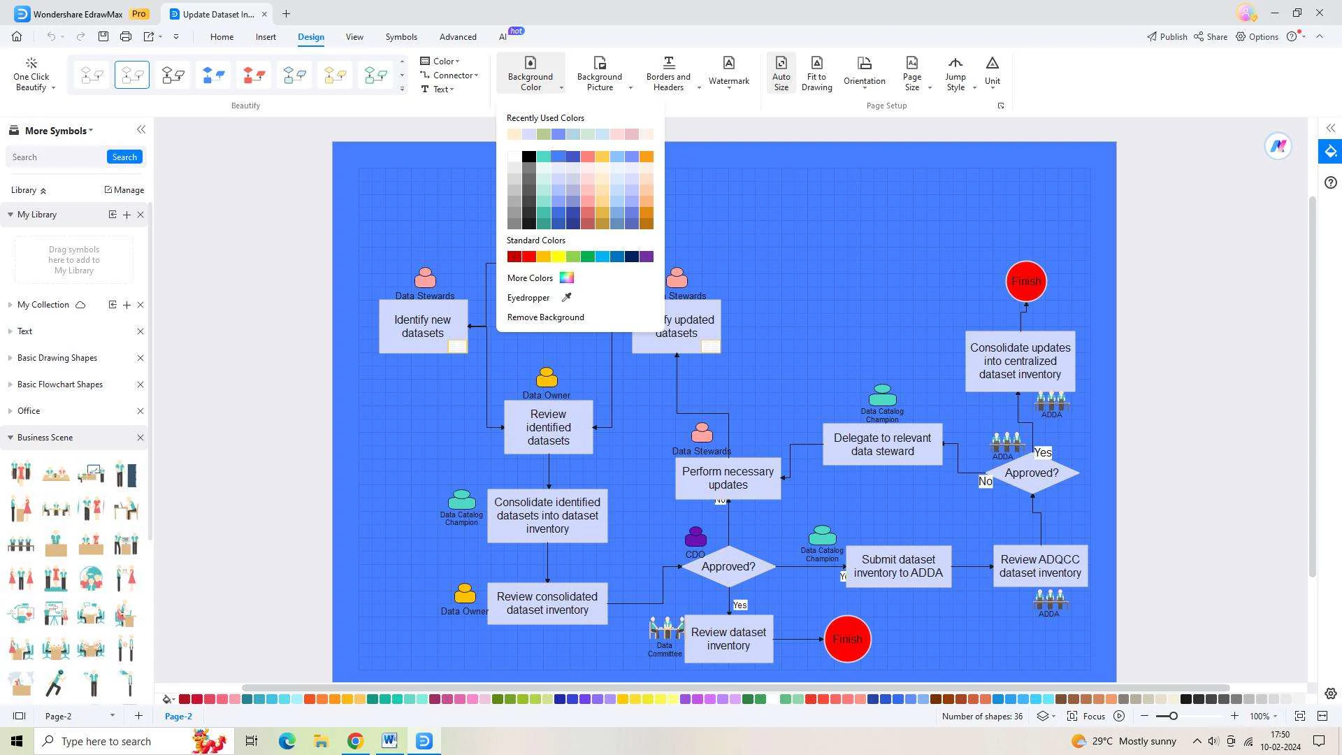 customizing the template