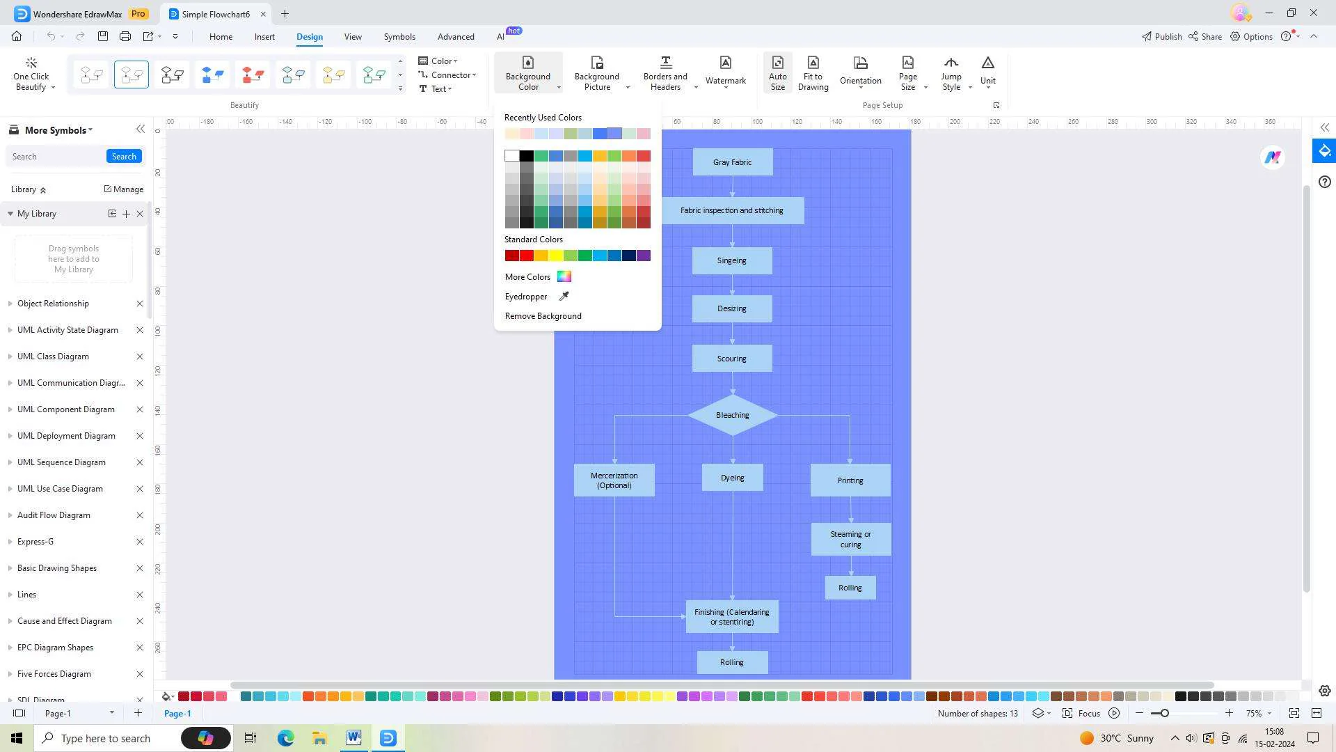 customizing the template