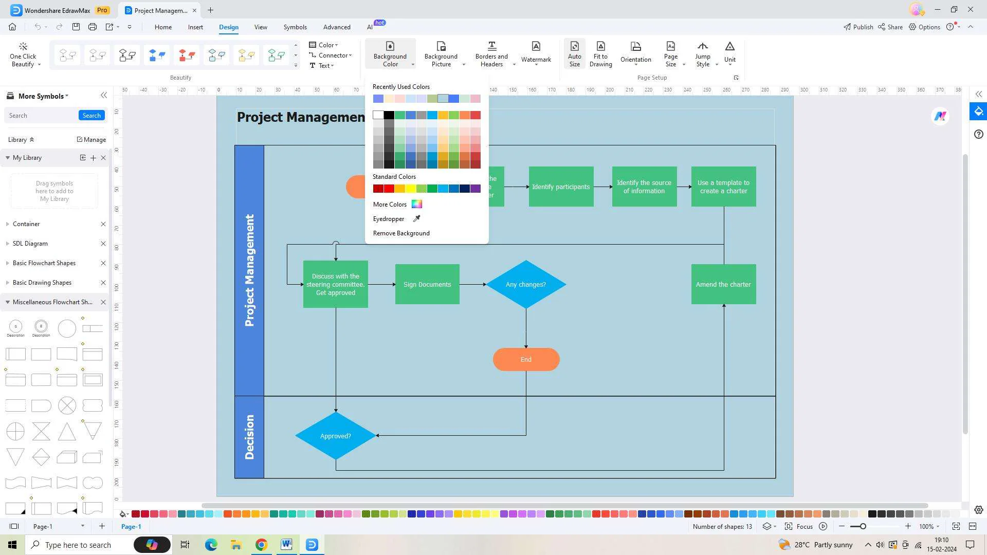 customizing the template