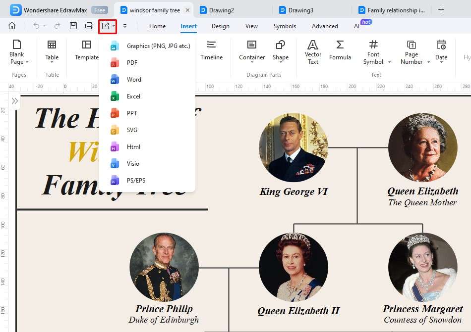 steps of making a family tree