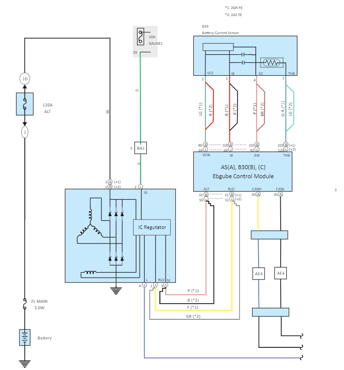 4 Wire Alternator Wiring Diagram