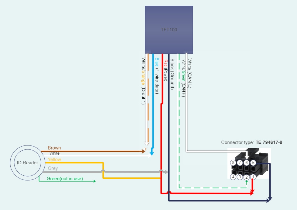 Teltonika TFT100 Wiring Diagram