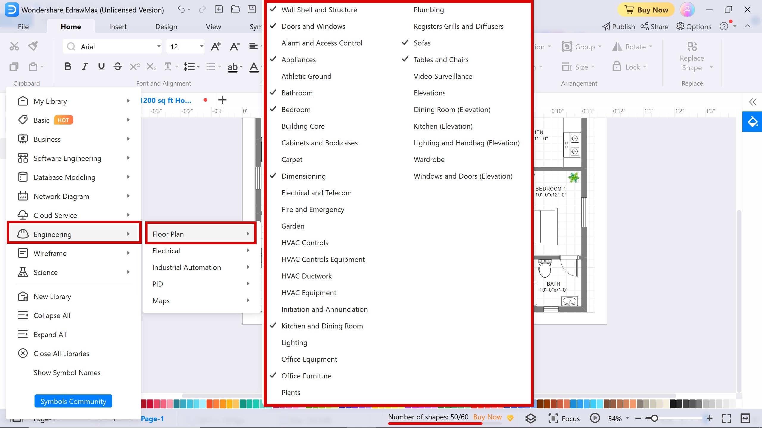 adding symbols on Edrawmax