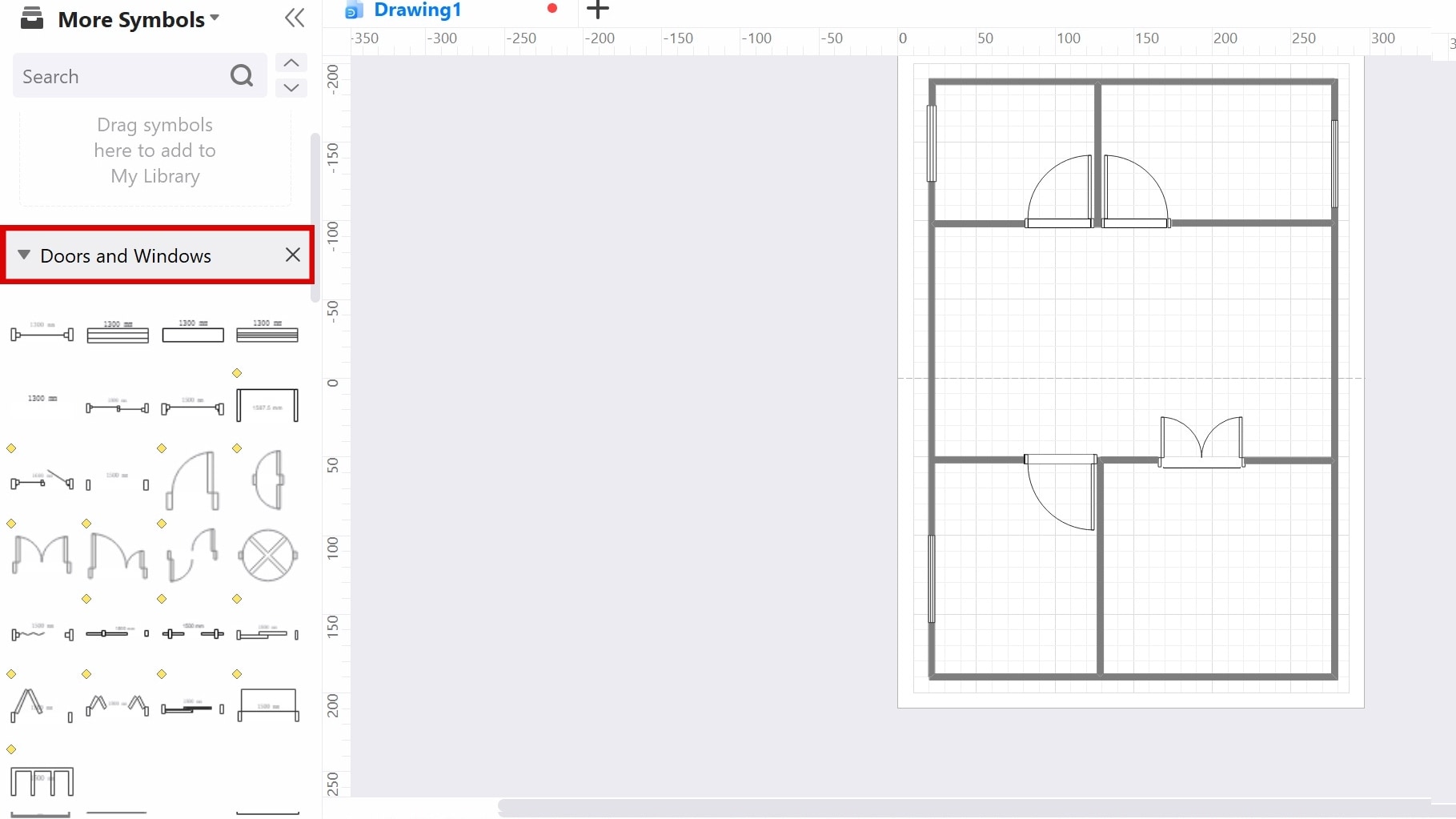 adding walls on floor plan Edrawmax