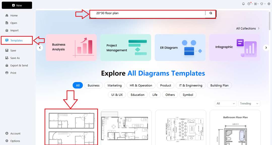 template floor plans