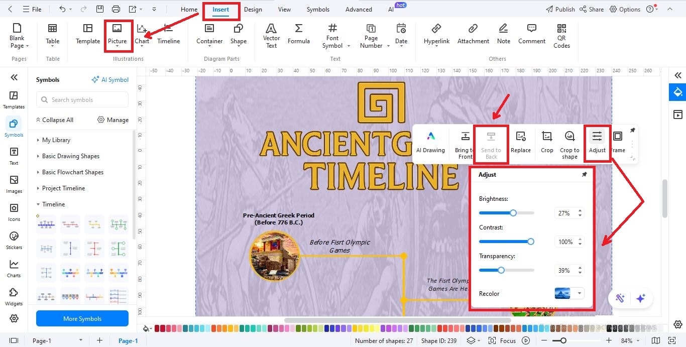 add ancient greece background