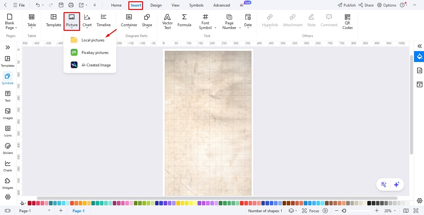 step-2-insert-background-image