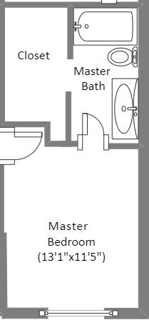 average bedroom size floor plan