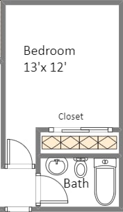 guest bedroom floor plan