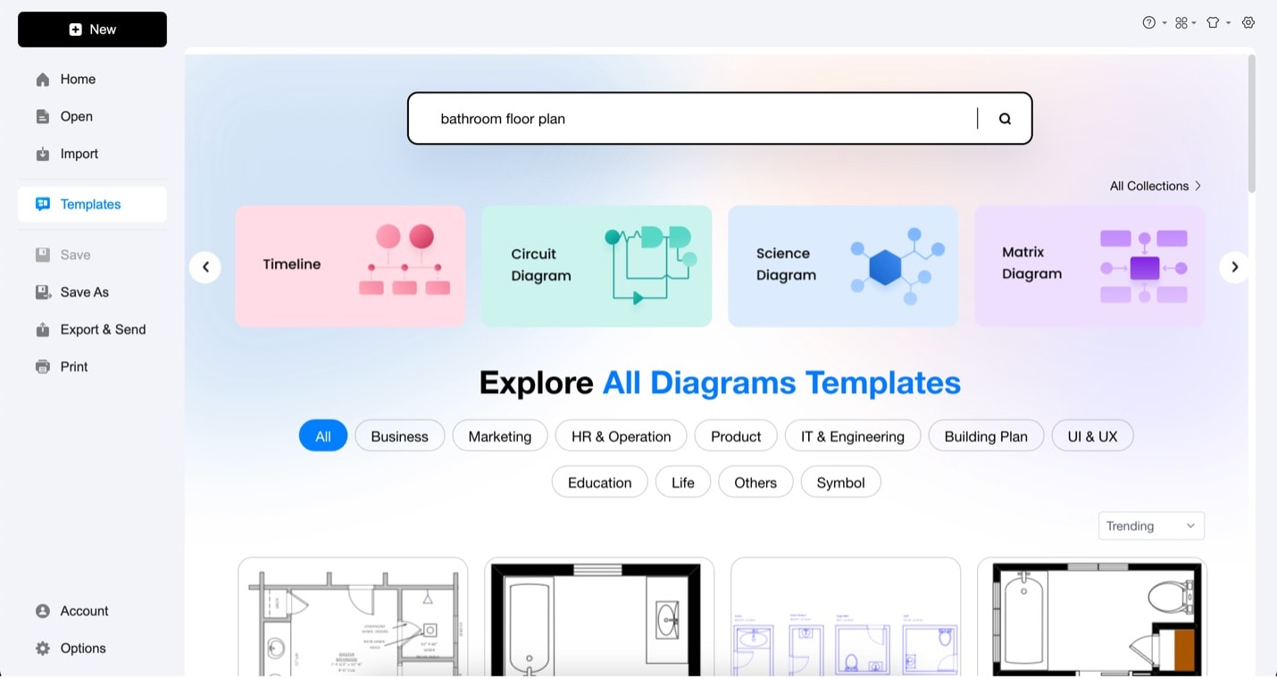 edrawmax home template community