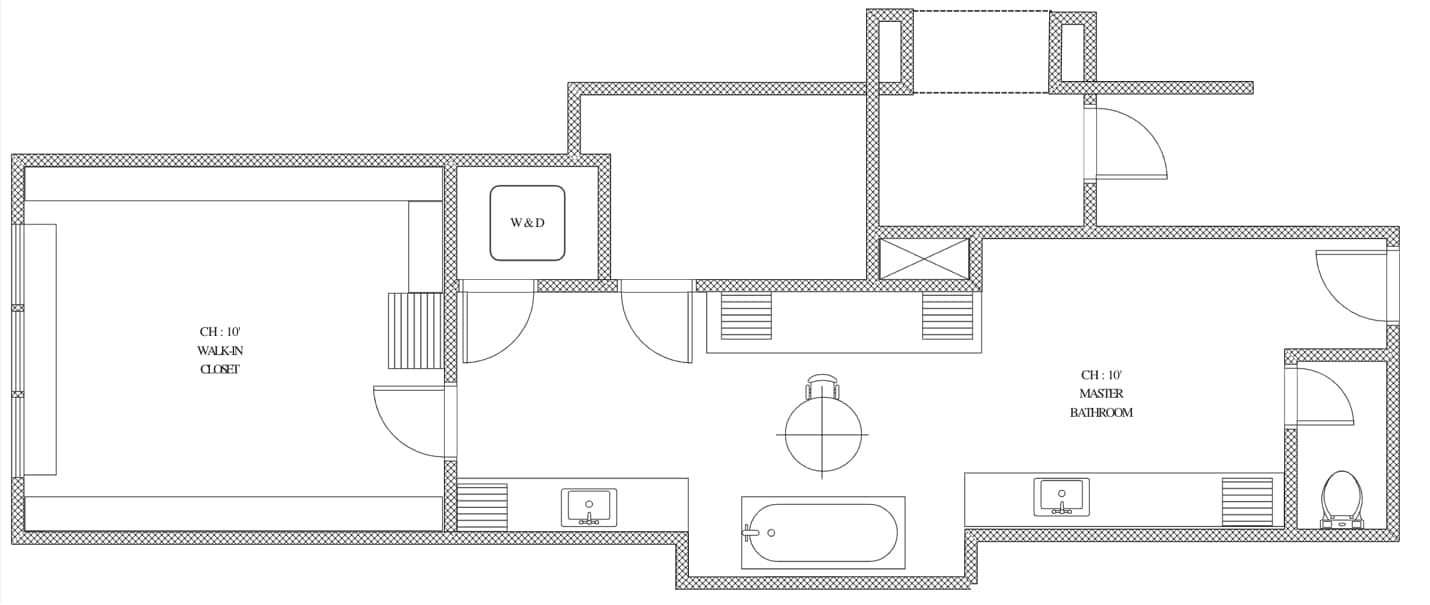 bathroom with walk-in closet