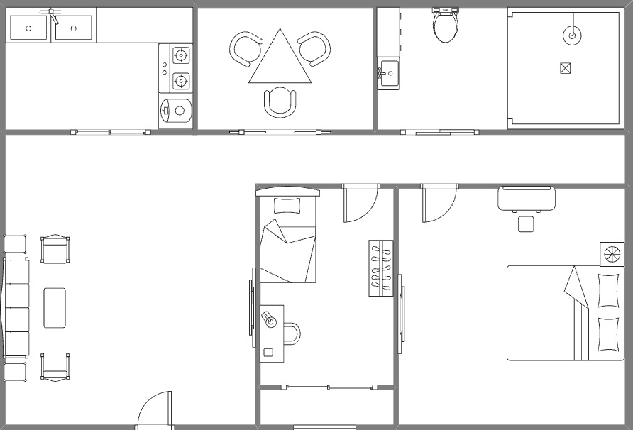 bungalow house layout