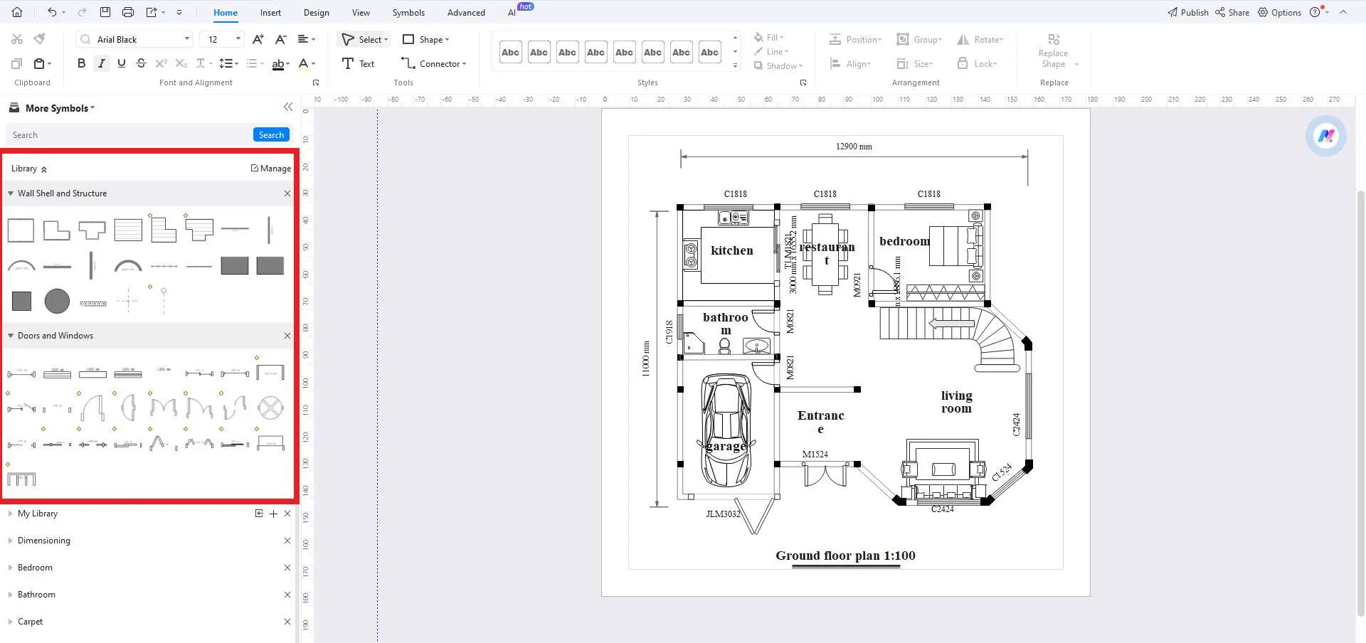 add shapes and symbols