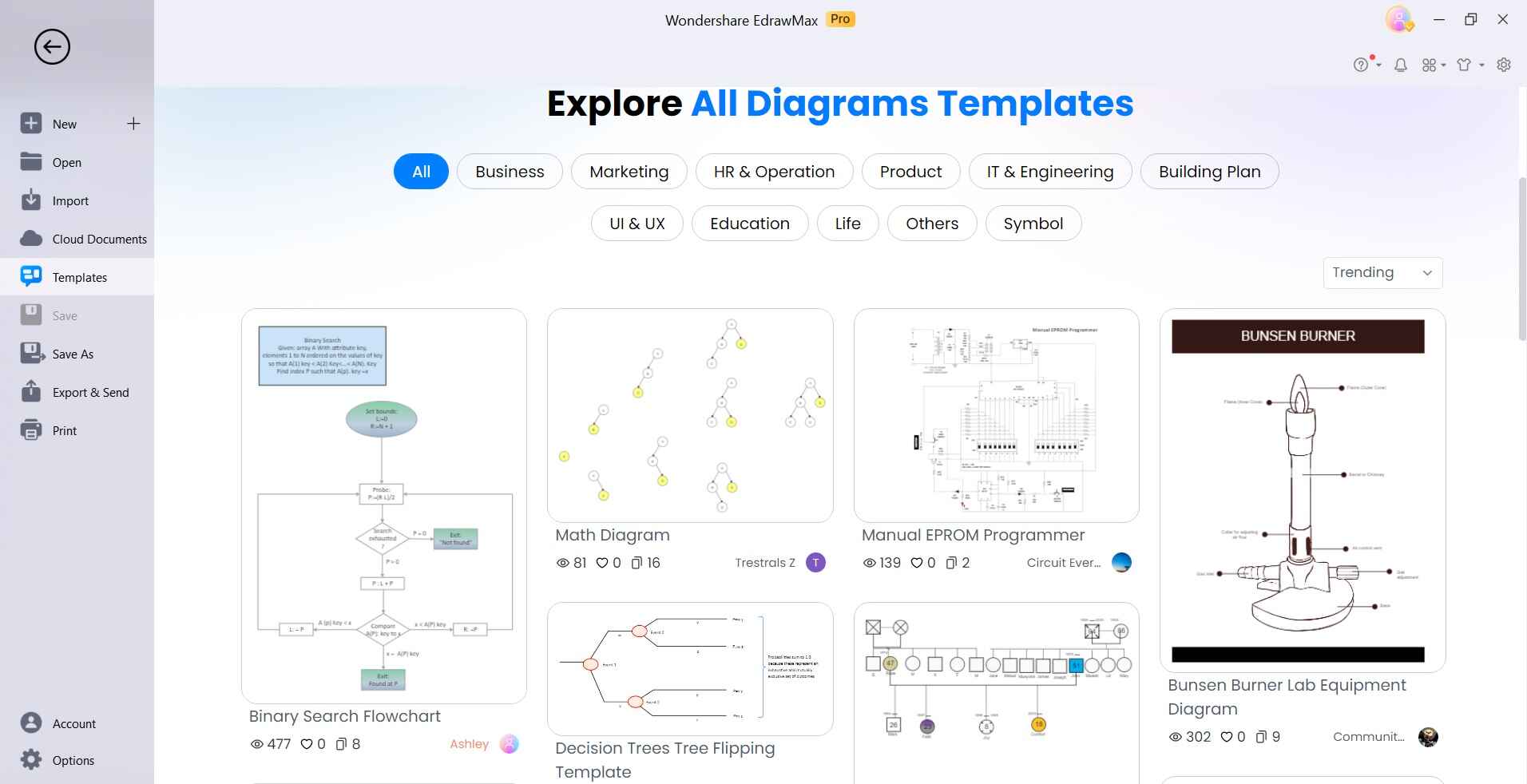 edrawmax template gallery