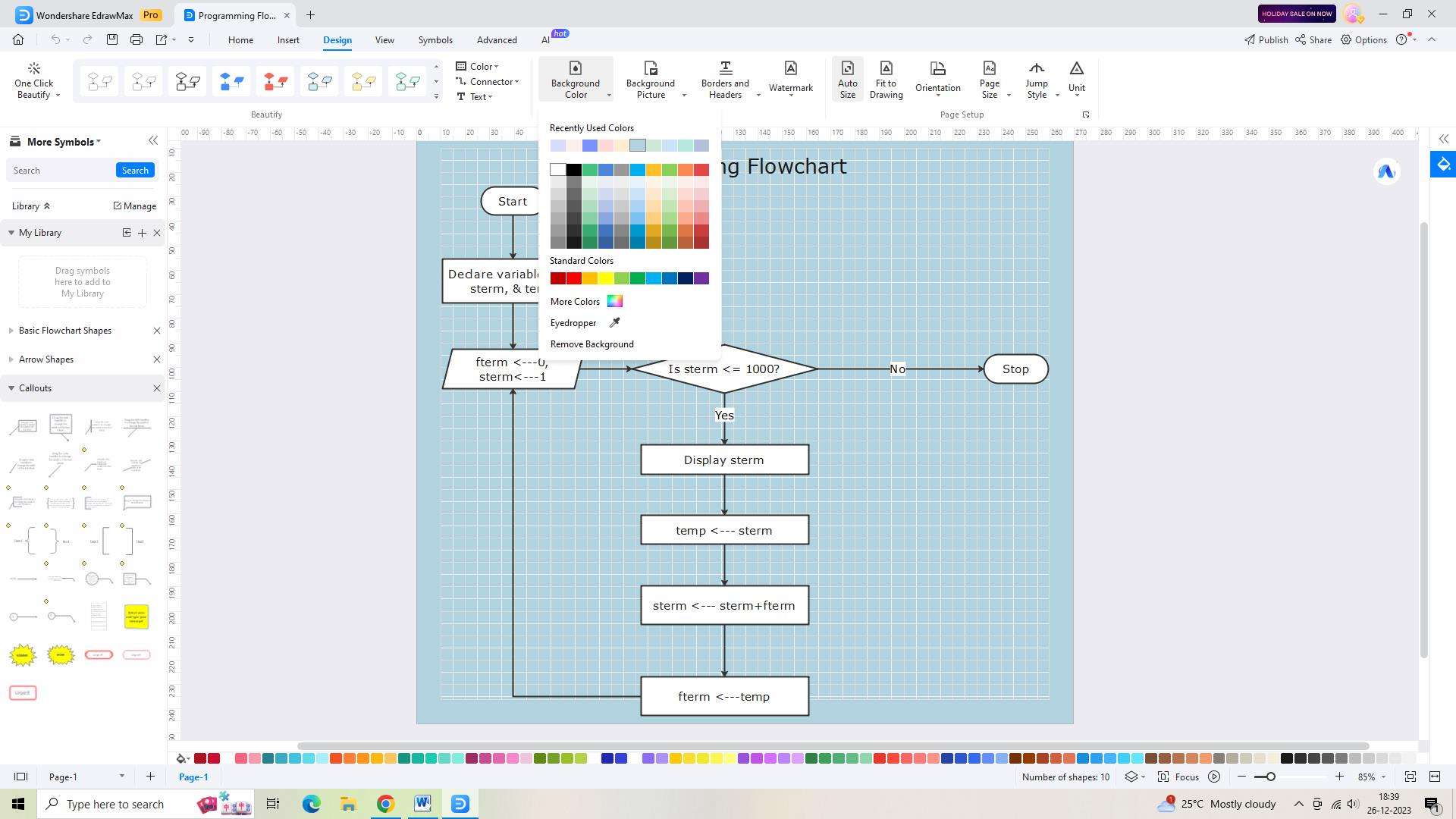 customizing the template