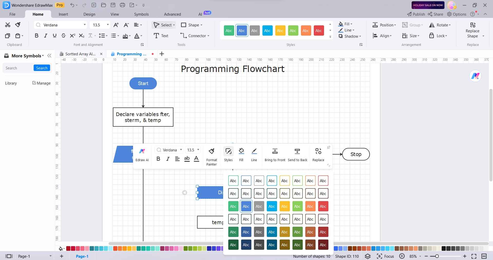 format colors