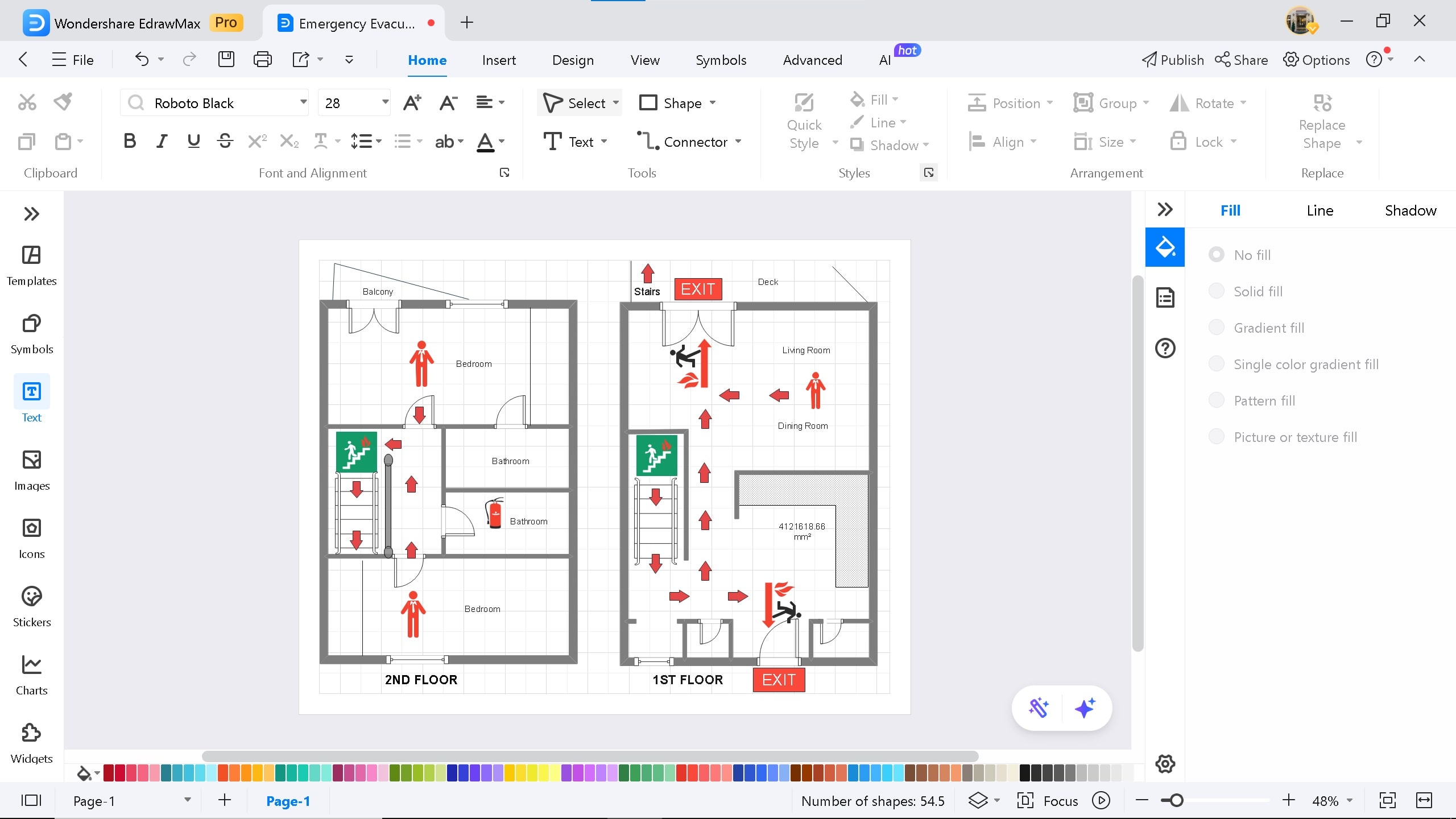 open template on EdrawMax
