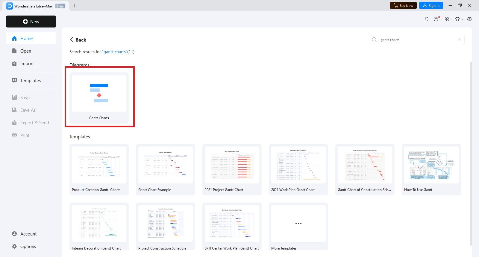 open gantt charts in edrawmax