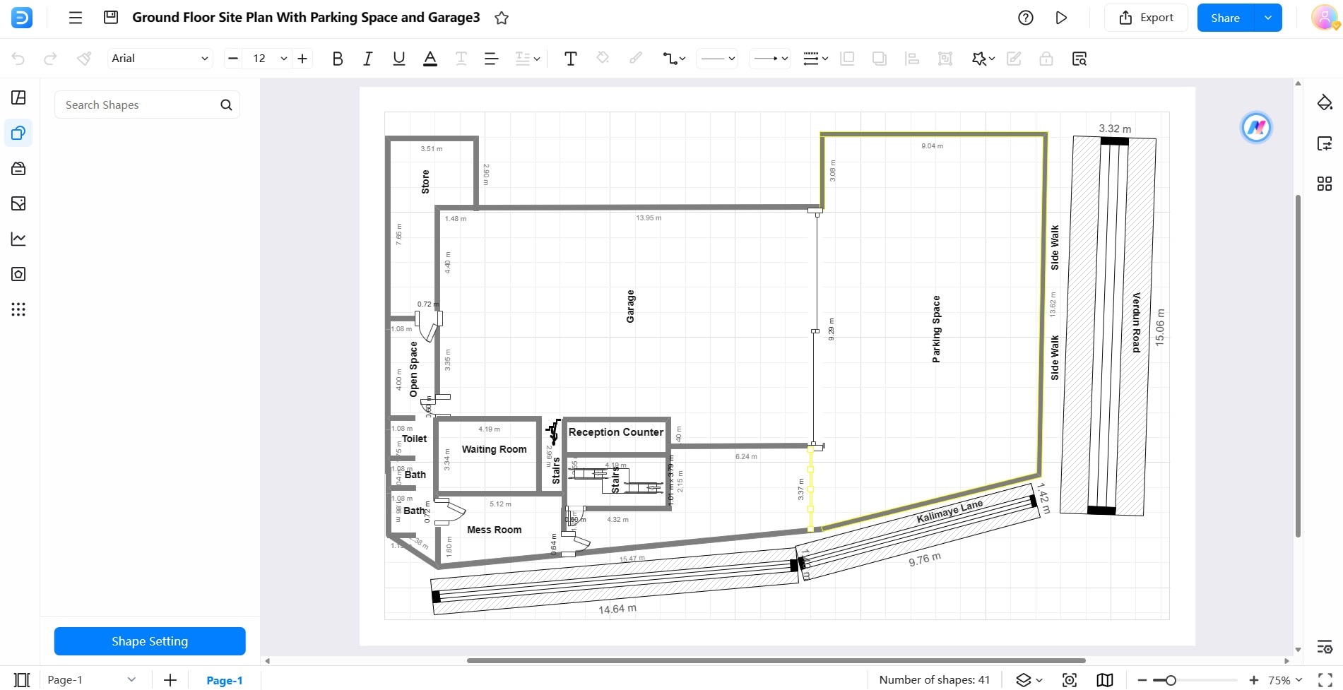 top garage plan design