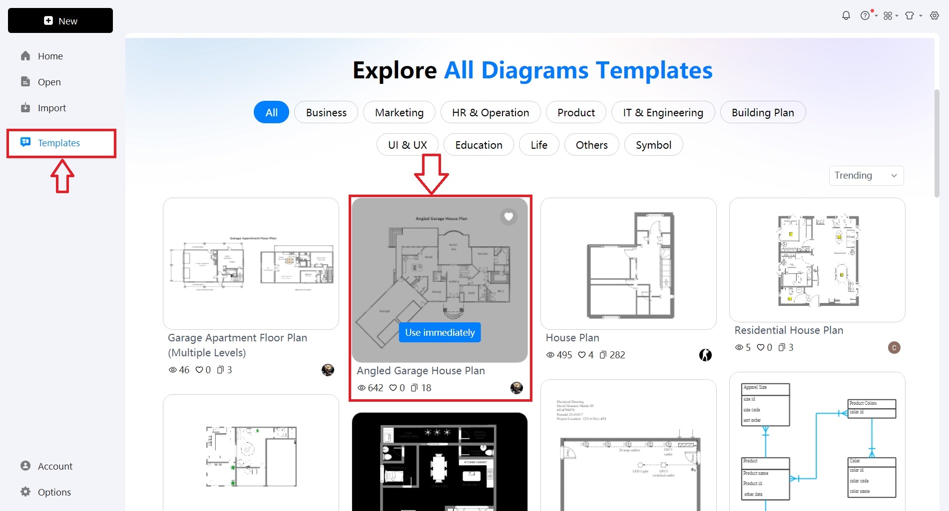 garage plans template