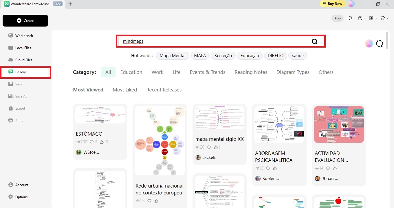 edrawmind template results: edrawmind-mindmap-templates